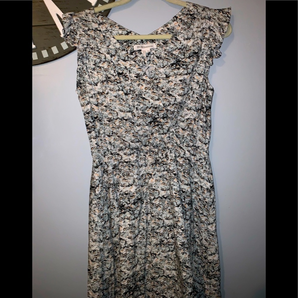 Bcb Generation Patterned Short Flutter Sleeve Dre… - image 1